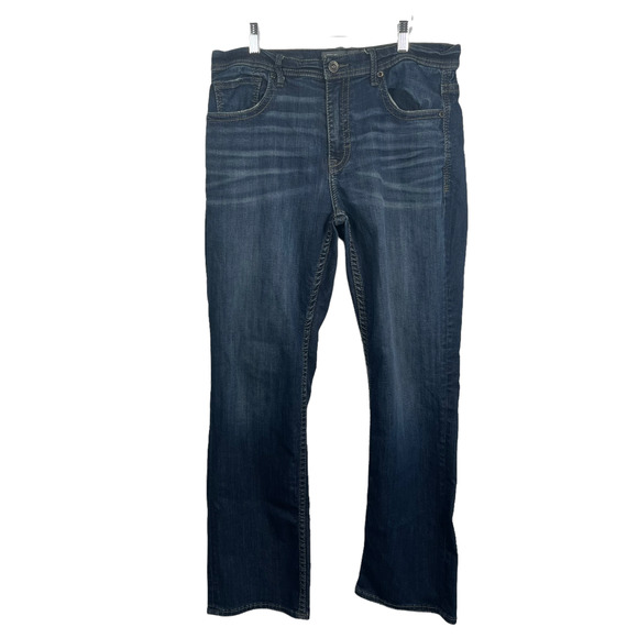 Buckle Other - BKE Tyler Straight Leg Dark Wash Jeans Stretch Denim Mens 33R 33x31